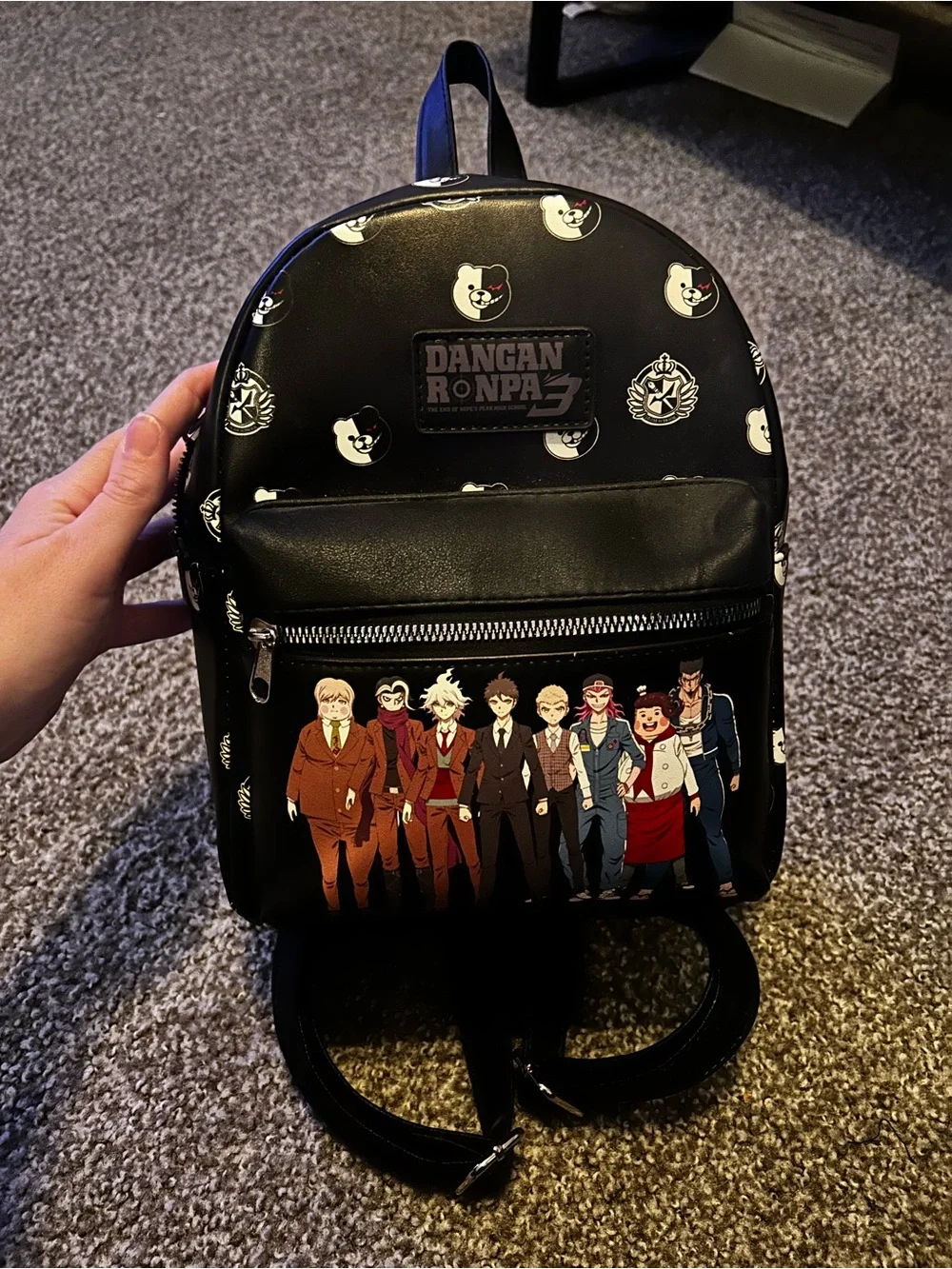 Hot Topic Black Danganronpa Character Mini Backpack Anime